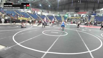 215 lbs Quarterfinal - Julian Vigil, Arvada West vs Marcelino Bellacosa, Lakewood High School