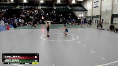 65 lbs Cross Bracket (8 Team) - Adrian Salinas, Kearney Matcats - Blue vs Rowen Cannon, Black Fox Wrestling Team 2