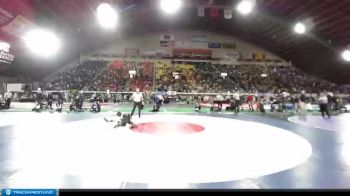 4A 98 lbs Quarterfinal - Gabe Martinez, Mountain Home vs Cyrek Harrell, Burley