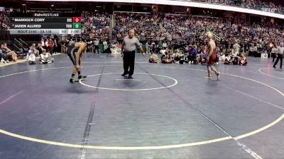 2A 138 lbs Quarterfinal - Jaden Allred, Trinity vs Maddock Cody, Seaforth High School