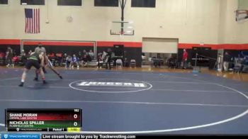 182 lbs Champ. Round 2 - Shane Moran, Crystal Lake (SOUTH) vs Nicholas Spiller, Plainfield (SOUTH)