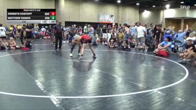 108 lbs Round 4 (6 Team) - Krimsyn Kostoff, NC National Team Gold vs Matthew Ramos, Funky Crayons