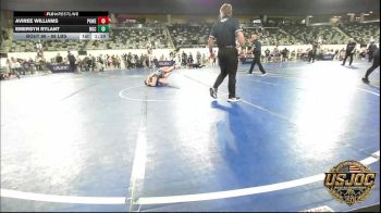 98 lbs 3rd Place - Aviree Williams, Powerhouse Gold vs Emersyn Rylant, Norman Grappling Club