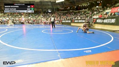 80 lbs Round Of 16 - Mason McDaniel, Chickasha Wrestling vs Mikey Butler, Brawler Elite