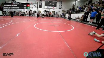 49 lbs Quarterfinal - Theodore Mosby, Wyandotte Youth Wrestling vs Michael Cawthorne, Tiger Trained Wrestling