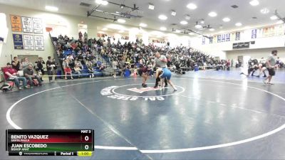 175 lbs Cons. Round 2 - Juan Escobedo, Bishop Amat vs Benito Vazquez, Santa Paula