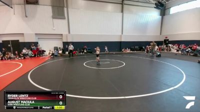 55 lbs Cons. Semi - August Maciula, G580 Wrestling Club vs Ryder Lentz, Texas Elite Wrestling Club