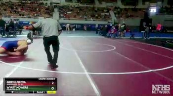 D4-285 lbs Champ. Round 1 - Wyatt Mowers, Fountain Hills vs Aiden Lozoya, San Manuel Jr. Sr.