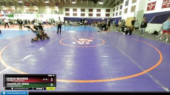 125 lbs Cons. Round 4 - Izaeah Beavers, Campbellsville (Ky.) vs Chandlar Akins, Cumberlands (Ky.)