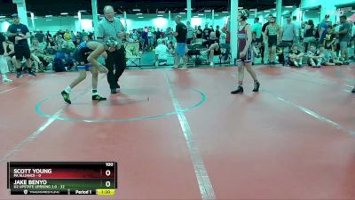 100 lbs Round 3 (6 Team) - Jake Benyo, U2 Upstate Uprising 2.0 vs Scott Young, PA Alliance