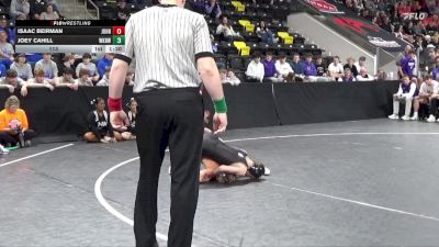 113 lbs Quarterfinal - Joey Cahill, Waukee Northwest vs Isaac Beirman, Johnston