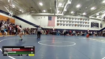 132 lbs Quarterfinal - Garrison Weisner, Clay (Oregon) vs Sal Bonacuse, Revere