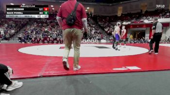 150 lbs Finals (8 Team) - Beau Hickman, TUTTLE vs Mack Powell, BRISTOW