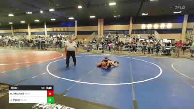 116 lbs Consi Of 4 - Akeeah Mitchell, Nm Gold vs Jessa Perez, Blazers WC