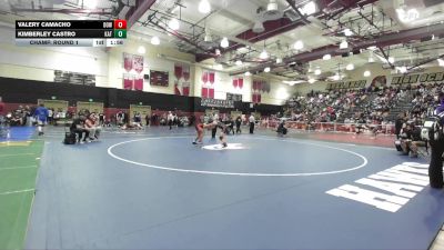 155 lbs Champ. Round 1 - Kimberley Castro, Katella vs Valery Camacho, Downey