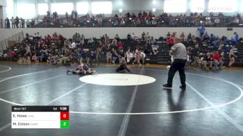 120 lbs Semifinal - Eric Howe, Lancaster Catholic vs Marcus Colson, Camp Hill