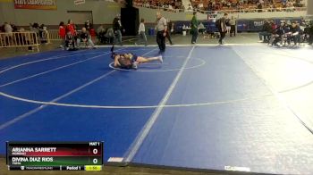 100 lbs Champ. Round 2 - Arianna Sarrett, Morenci vs Divina Diaz Rios, Yuma