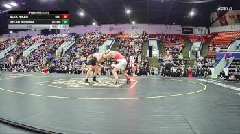 190 lbs Quarterfinals (8 Team) - Dylan Ritsema, Allegan HS vs Alex Hicks, Hart HS
