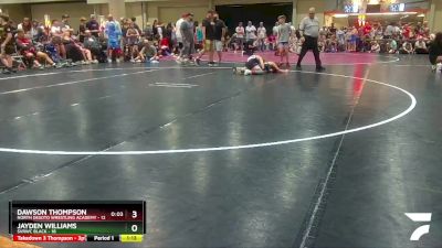 80 lbs Placement (16 Team) - Dawson Thompson, North Desoto Wrestling Academy vs Jayden Williams, SVRWC Black