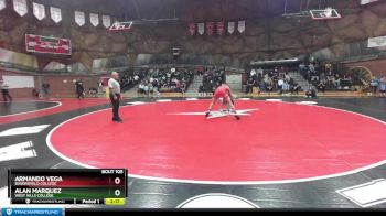 165 lbs Cons. Round 2 - Alan Marquez, West Hills College vs Armando Vega, Bakersfield College