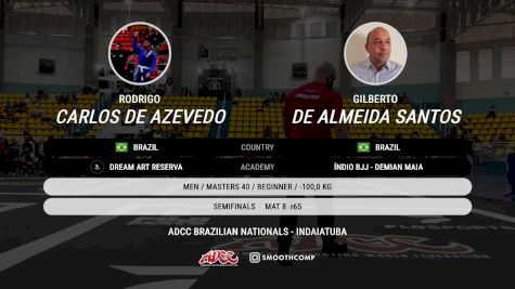 Rodrigo Carlos De Azevedo vs Gilberto De Almeida Santos 2025 ADCC Brazilian Nationals