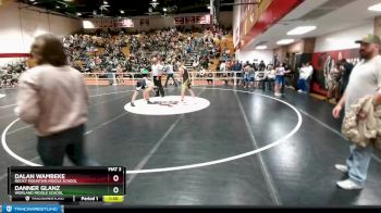 120 lbs Semifinal - Danner Glanz, Worland Middle School vs Dalan Wambeke, Rocky Mountain Middle School