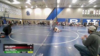 56 lbs Semifinal - Kade Walker, Wyoming Underground vs Ezra Heredia, Agon Academy