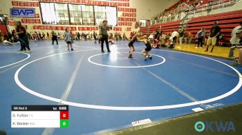 49-53 lbs Rr Rnd 3 - Gavin Fulton, F-5 Grappling vs Kohen Becker, OKC Saints Wrestling