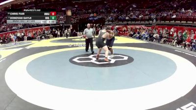 D1-285 lbs Champ. Round 1 - Donovan Gayle, Walnut Hills vs Chris Fair, Mass. Washington