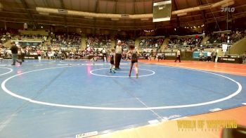 46 lbs Round Of 16 - Dylan Harris, HURRICANE WRESTLING ACADEMY vs Brooklyn McLeod, Bison Takedown Club