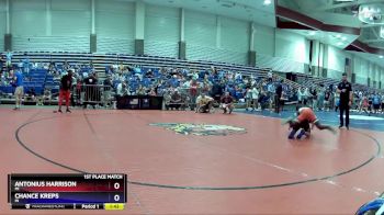 108 lbs 1st Place Match - Antonius Harrison, MI vs Chance Kreps, IN
