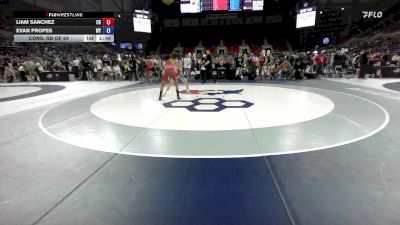 120 lbs Cons. Rd Of 64 - Liam Sanchez, CO vs Evan Propes, WY