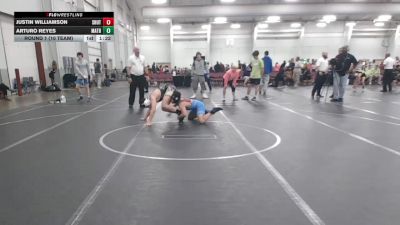 132 lbs Round 1 (10 Team) - Justin Williamson, Team Shutt vs Arturo Reyes, Mat Assassins Black