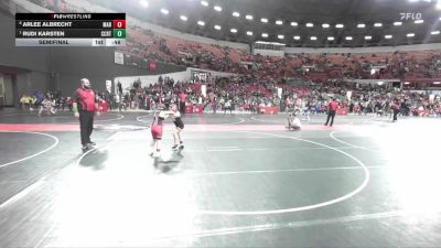 90 lbs Semifinal - Rudi Karsten, BCWC vs Arlee Albrecht, Marathon