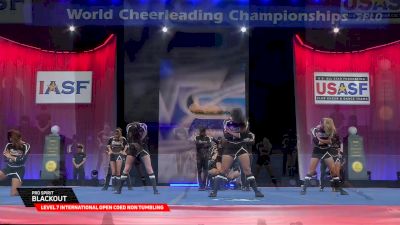 Pro Spirit - Blackout [2025 L7 International Open Coed Non Tumbling Finals] 2025 The Cheerleading Worlds