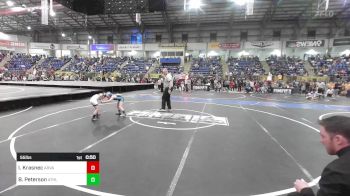 55 lbs Semifinal - Ivan Krasnec, Arvada West vs Brax Peterson, Athlos Wrestling