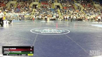 121 lbs Semifinal - Wyatt Turner, Dickinson vs Vernon Copenhaver, Williston