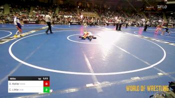 92 lbs Round Of 32 - Declan Keller, Dodge City Wrestling Academy vs Cruz Little, Legend Wrestling Club