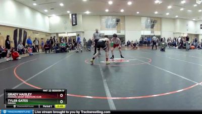 110 lbs Cons. Round 2 - Grady Haisley, Madison-Grant Wrestling Club vs Tyler Gates, Indiana