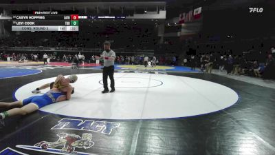 215 lbs Cons. Round 3 - Levi Cook, Turlock vs Casyn Hopping, Lathrop