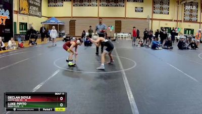 80 lbs Round 3 (10 Team) - Luke Pipito, Diddy Elite vs DECLAN DOYLE, South Side WC