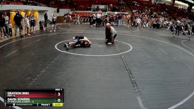 52 lbs Round 5 (8 Team) - Gavin Sowers, CP Wrestling Academy vs Grayson Bish, DWA