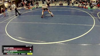 81-87 lbs Semifinal - Wyatt Byrd, Wyoming Underground Wrestling vs Grant Gardiner, Uintah Wrestling