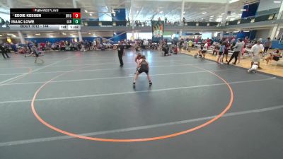 144 lbs Champ. Round 3 - Eddie Kessen, Unattached vs Isaac Lowe, Lake Gibson Braves