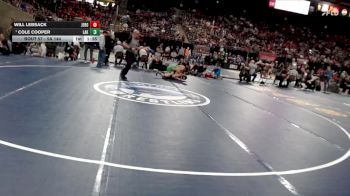 5A 144 lbs Champ. Round 1 - Cole Cooper, Lakeland vs Will Lebsack, Jerome