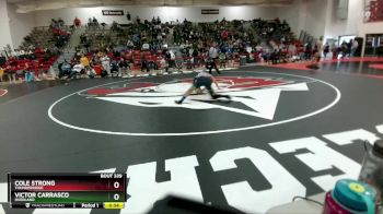 126 lbs Cons. Round 2 - Victor Carrasco, Overland vs Cole Strong, Thunderridge