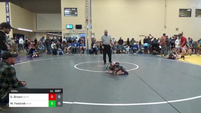 50 lbs Rr Rnd 1 - Skyler Brown, Indiana Outlaws K-8 vs Mathew Fedorek, Silo WC K-8