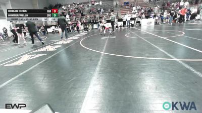 52-55 lbs Consolation - Roman HIcks, Raw Wrestling Club vs Hunter Wells, Claremore Wrestling Club