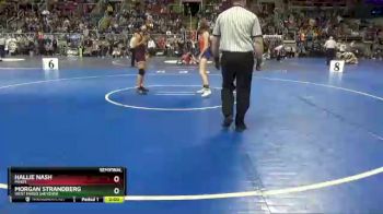 115 lbs Semifinal - Morgan Strandberg, West Fargo Sheyenne vs Hallie Nash, Minot