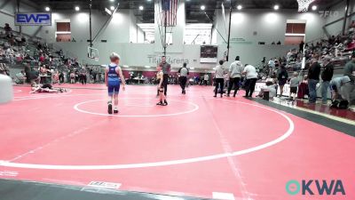 46 lbs Quarterfinal - Logan Rosiere, Keystone Kids Wrestling Club vs Raiden Gaches, Pawnee Wrestling Club